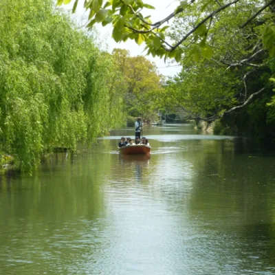 Yanagawa River Cruise, Unagi no Seiro-mushi Lunch, and  Yame Tea Ceremony at Maruya Sabo <Departing from Yanagawa>