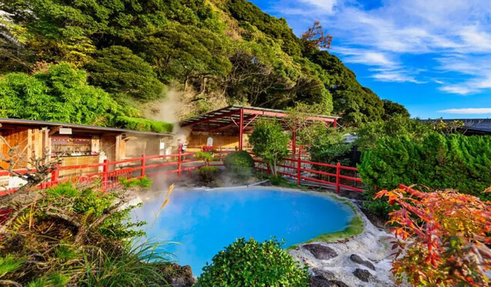 Kyushu hot spring guide in Vogue
