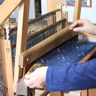 Enjoy handweaving Kurume Kasuri