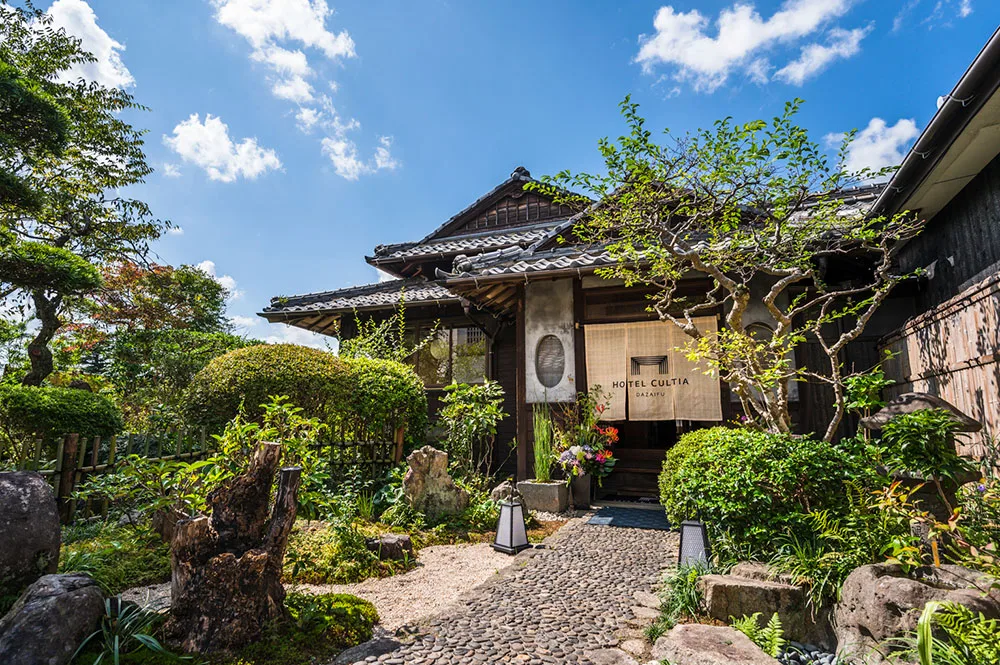 Fukuoka's smart samurai mansion Hotel Cultia Dazaifu is featured in Condé Nast Traveller UK.