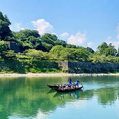 See the Stone Walls of Hitoyoshi Castle by Boat  Take a Leisurely Boat Tour Along the Kuma River