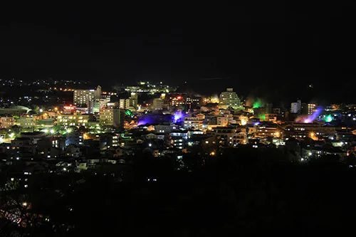 Beppu Hatto Night Taxi Steam Bath Skyline Course