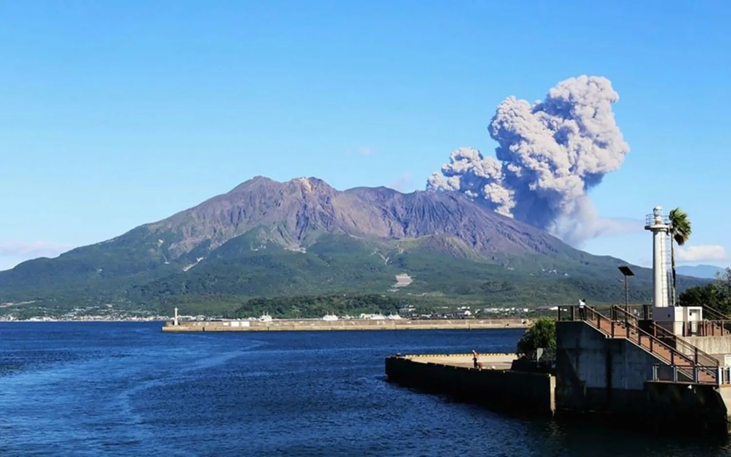In the shadow of a volcano