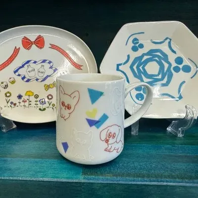 Nakaoyama Denshukan's Ceramic Decal Workshop＜Taxi included: departure and arrival at JR Takeo Station＞